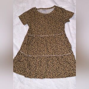 Old Navy Kids Casual Dress in Leopard Pattern